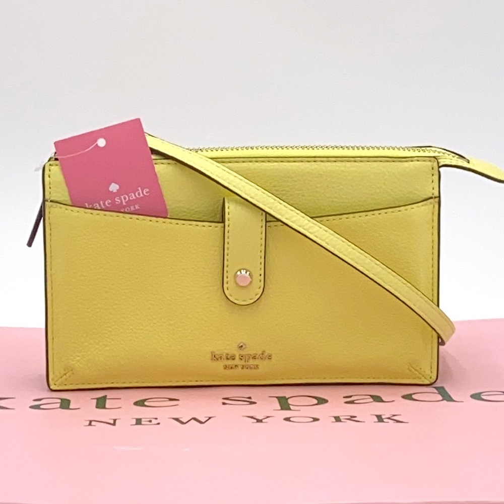 KATE SPADE JACKSON SMALL TAB CROSSBODY LIMELIGHT - Picture 3 of 16